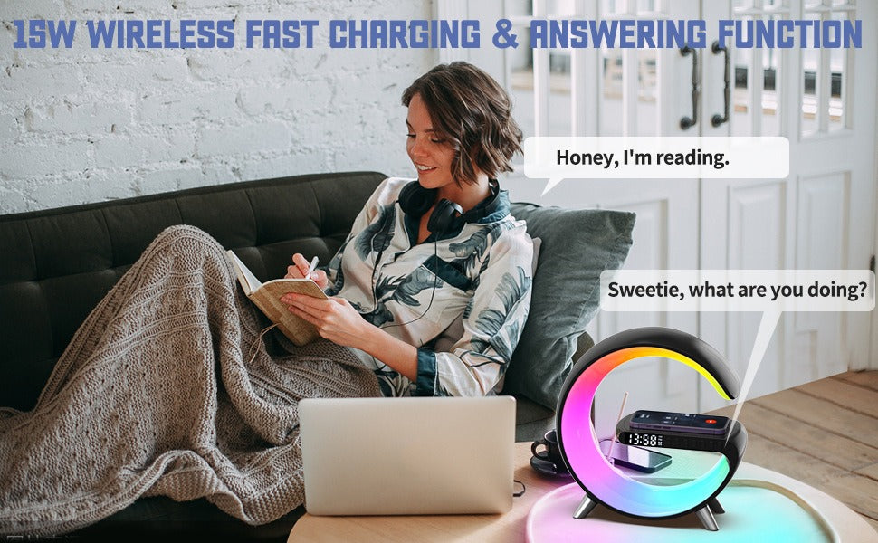 Smart LED Wireless Charging Alarm Clock