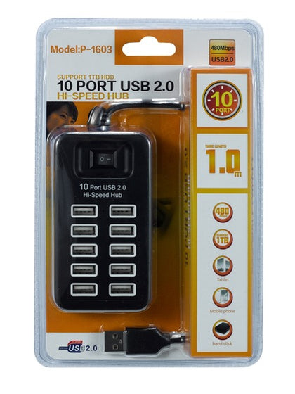 10 port USB splitter