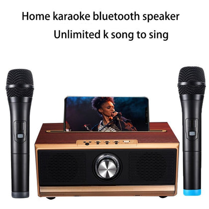 High-power home TV karaoke wooden