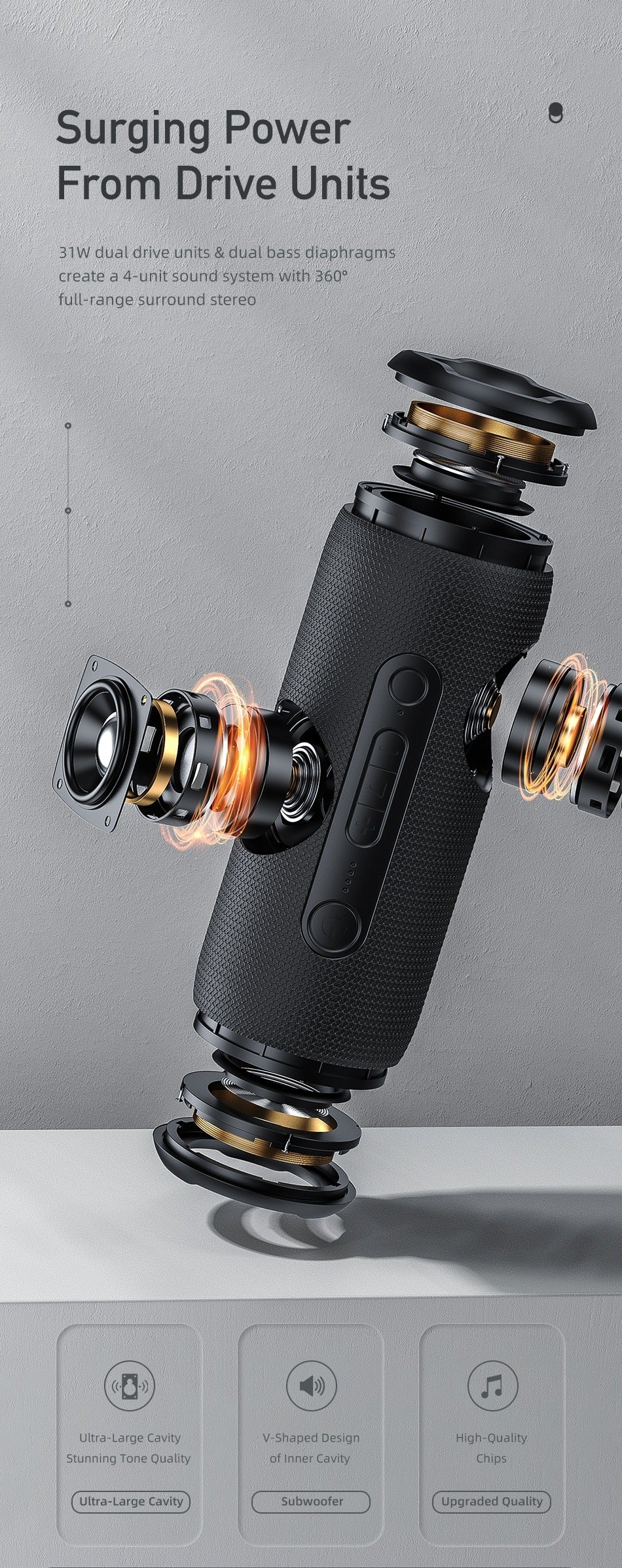 31W Super Bass Ip7 Awei Speaker