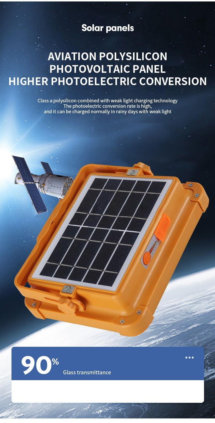 Super bright 160LED Solar Work Light USB Rechargeable IP66 Camping