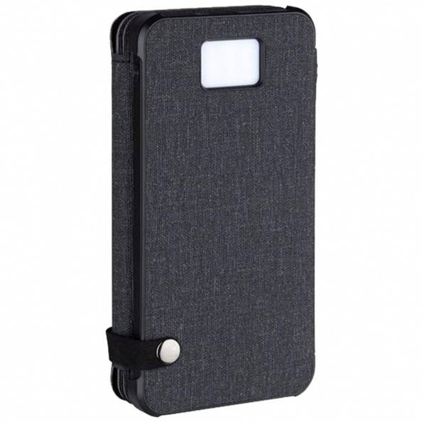 Removable foldable solar power bank 100000 mAh -black