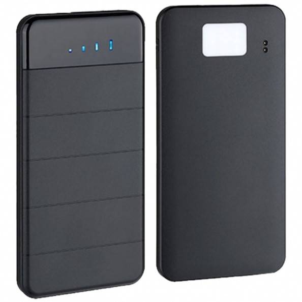 Removable foldable solar power bank 100000 mAh -black