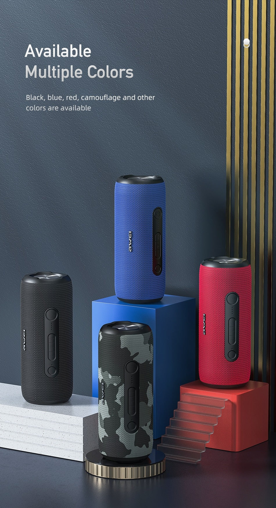 31W Super Bass Ip7 Awei Speaker