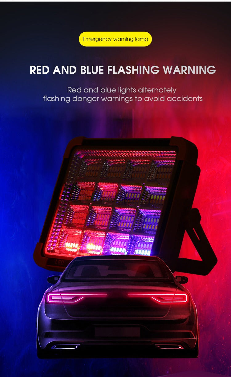 Super bright 160LED Solar Work Light USB Rechargeable IP66 Camping