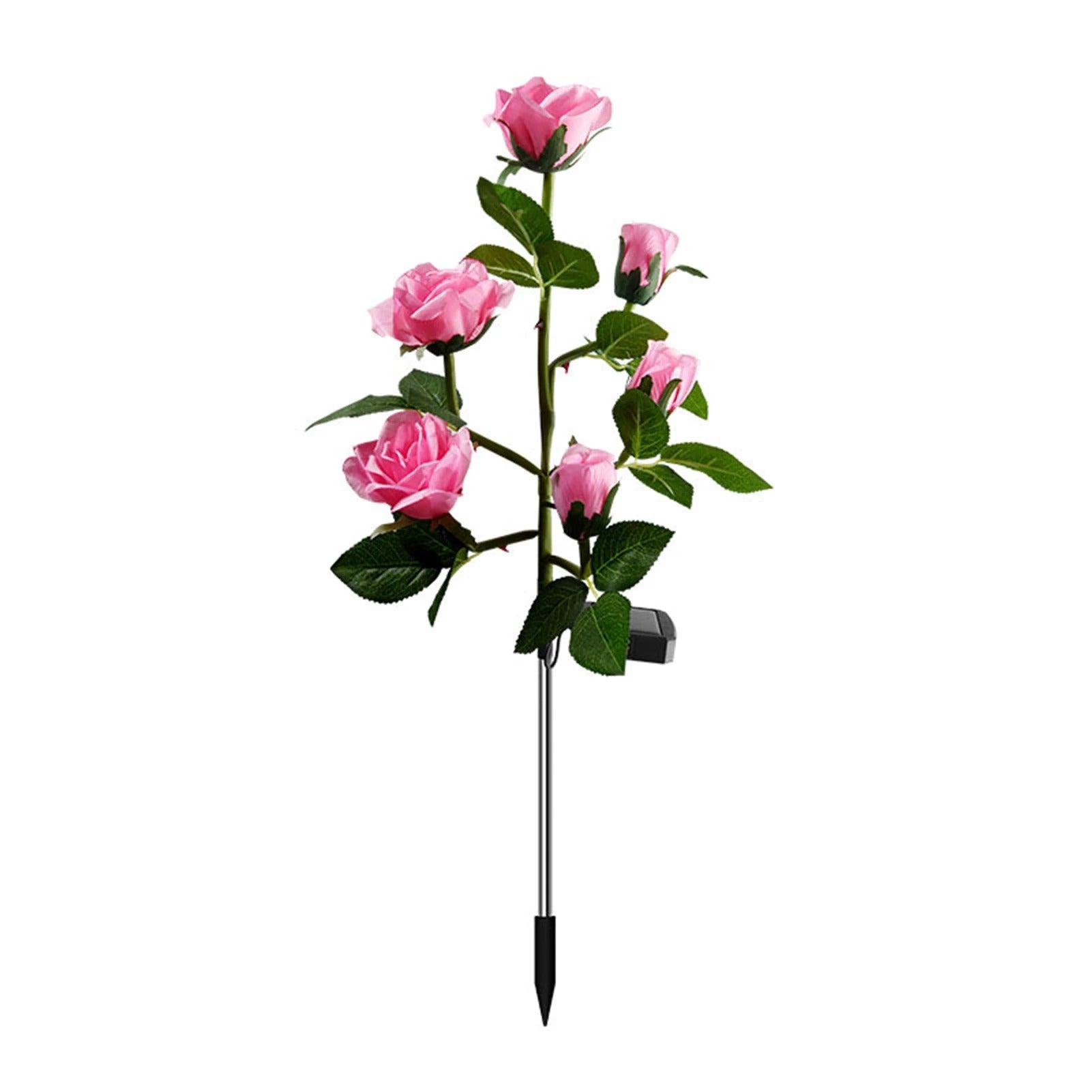 Solar Rose Light Flower Lights Lamp Red Rose
