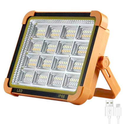 Super bright 160LED Solar Work Light USB Rechargeable IP66 Camping