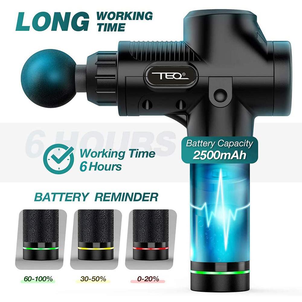 TEQ Powerful Massager Gun Vibration Muscle Therapy TEQ PTY LTD TEQ Powerful Massager Gun Vibration Muscle Therapy TEQ PTY LTD
