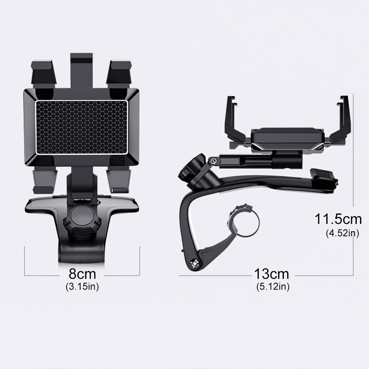 360°Rotation Car Mobile Phone Holder Car Sun Visor Dashboard Phone Holder