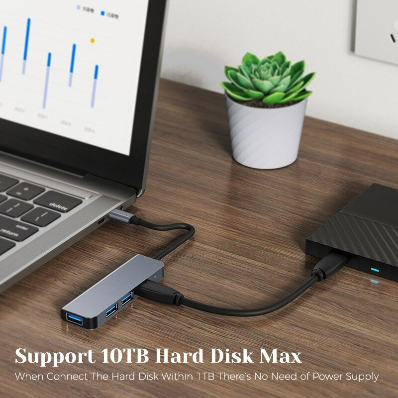 USB 3.0 HUB 4 IN1