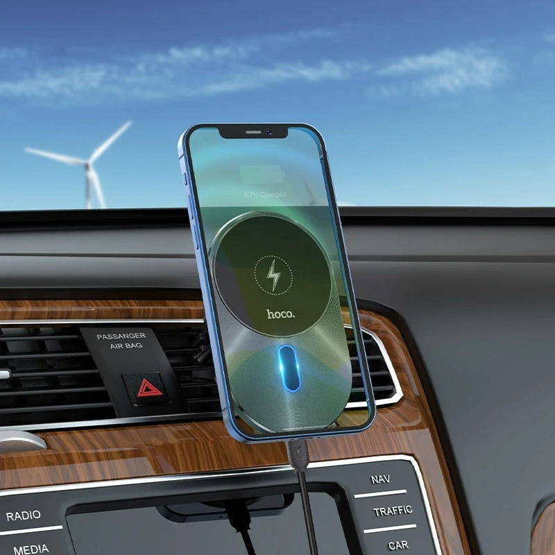 HOCO CA91 15W Qi Wireless Car Charger Magnetic