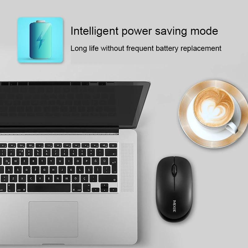 MIXIE R516 Wireless Mouse 2.4G Wireless Lightweight Power Saving Mouse Office Business Working Mouse