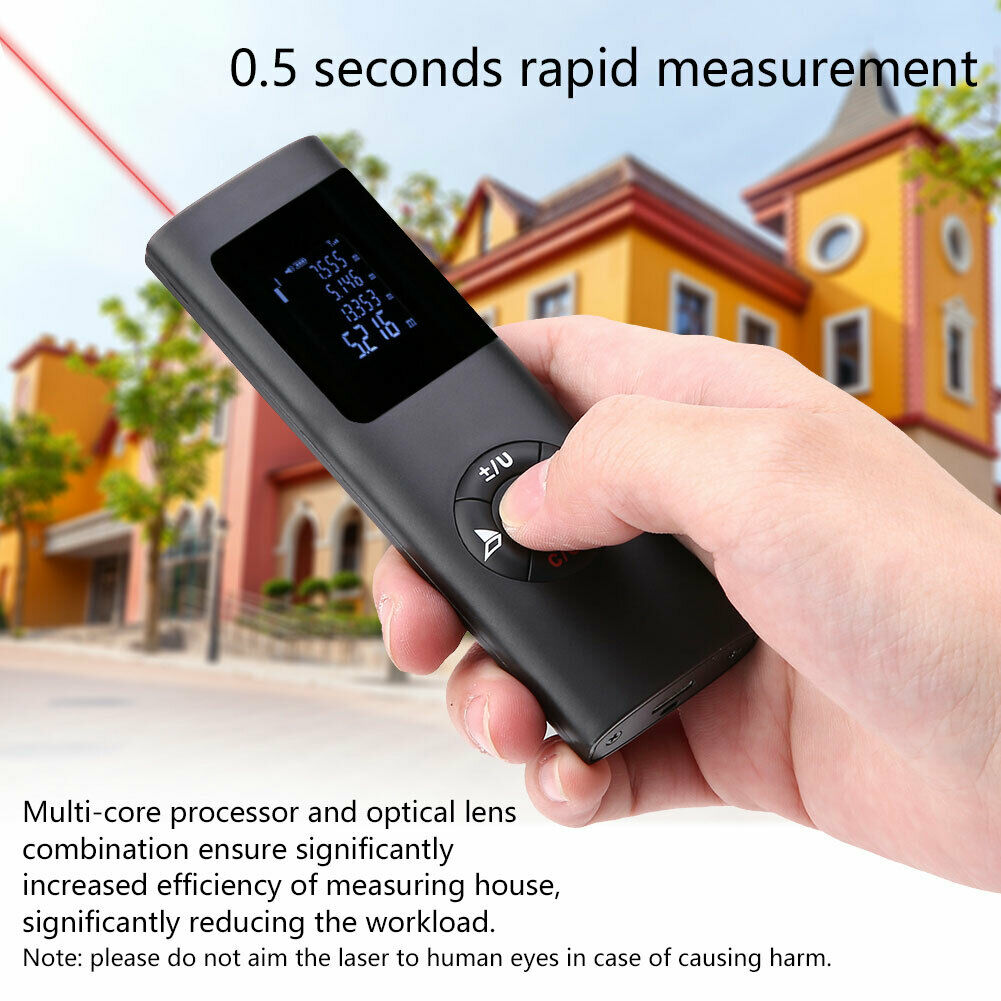 JQ-40 40m HD Backlight Digital Laser Distance Meter Range Finder Diastimeter