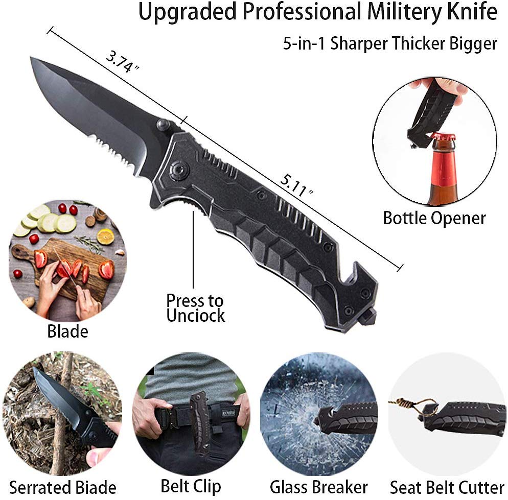 New Survival Kit Outdoor Emergency Gear Kit for Camping Hiking Travelling Adventures
