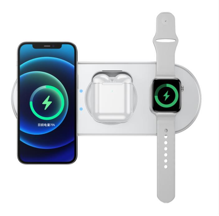 5 in 1 wireless charger pad For  Apple Samsung phone and watch
