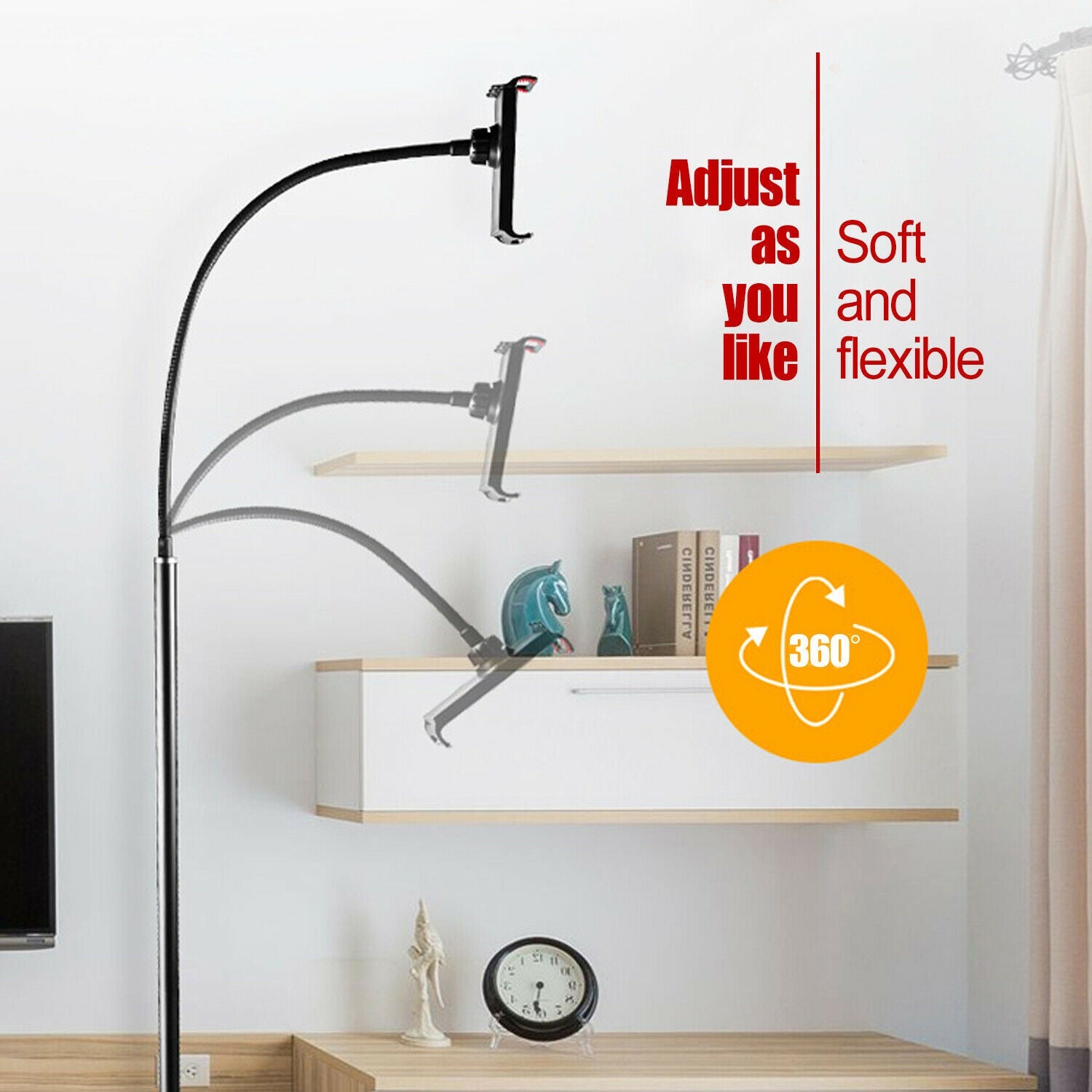 Floor Stand Lazy Mount Holder Arm Bracket iPhone iPad