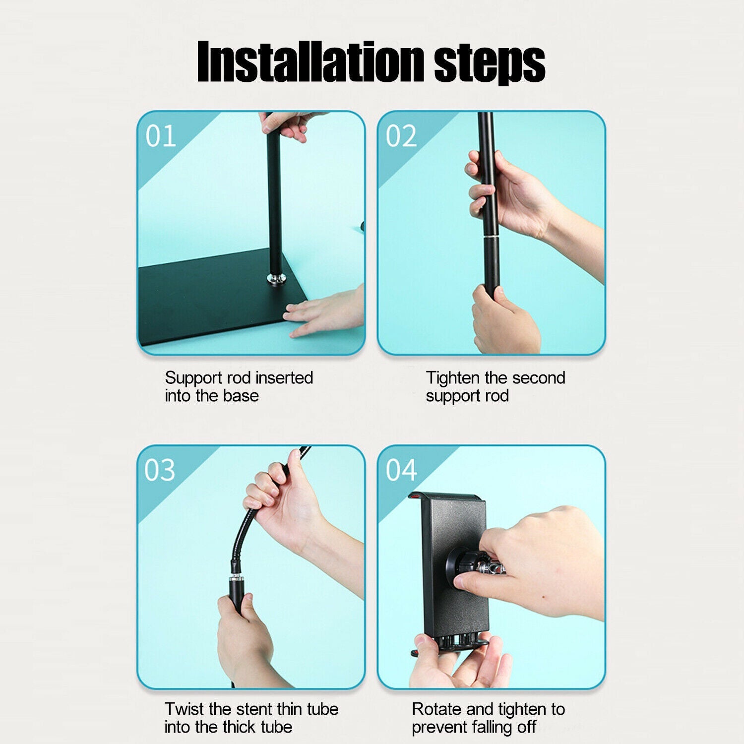 Floor Stand Lazy Mount Holder Arm Bracket iPhone iPad