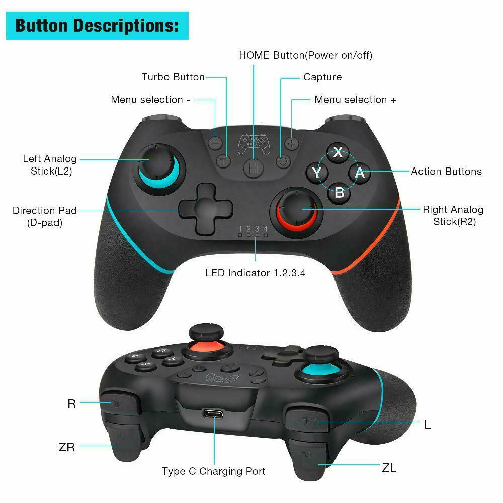 Wireless Controller for Nintendo Switch