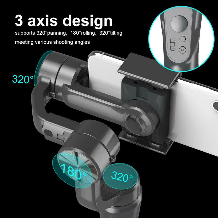 3-Axis Handheld Gimbal Stabilizer for Smartphone iPhone Samsung