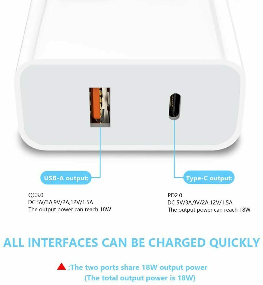 TEQ 20w Pd QC3.0 charger