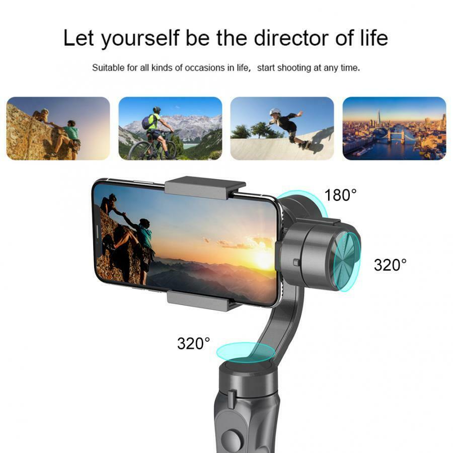3-Axis Handheld Gimbal Stabilizer for Smartphone iPhone Samsung