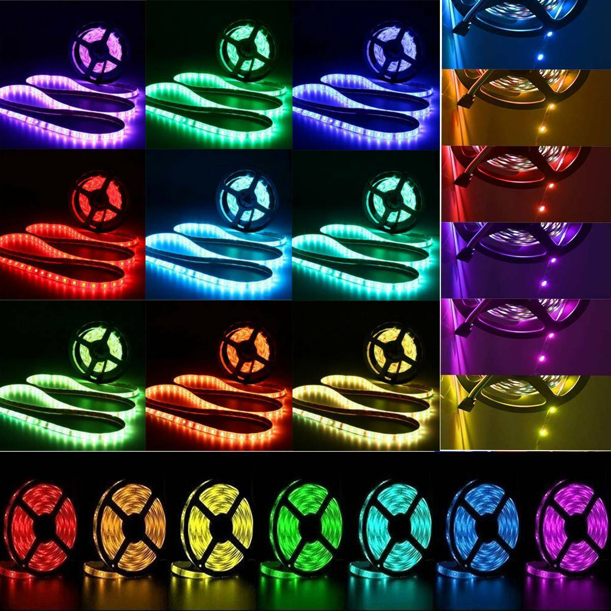 SMD 5050 RGB LED Strip Waterproof 10M