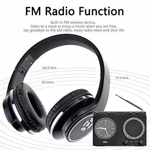 SODO  2 in 1 Bluetooth 4.2 Over-Ear Headset Headphone Speaker TF FM Radio