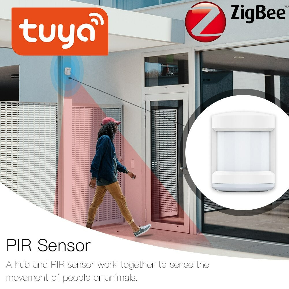 Tuya ZigBee PIR Sensor Battery Powered Smart Wireless WIFI  Motion Sensor Detector