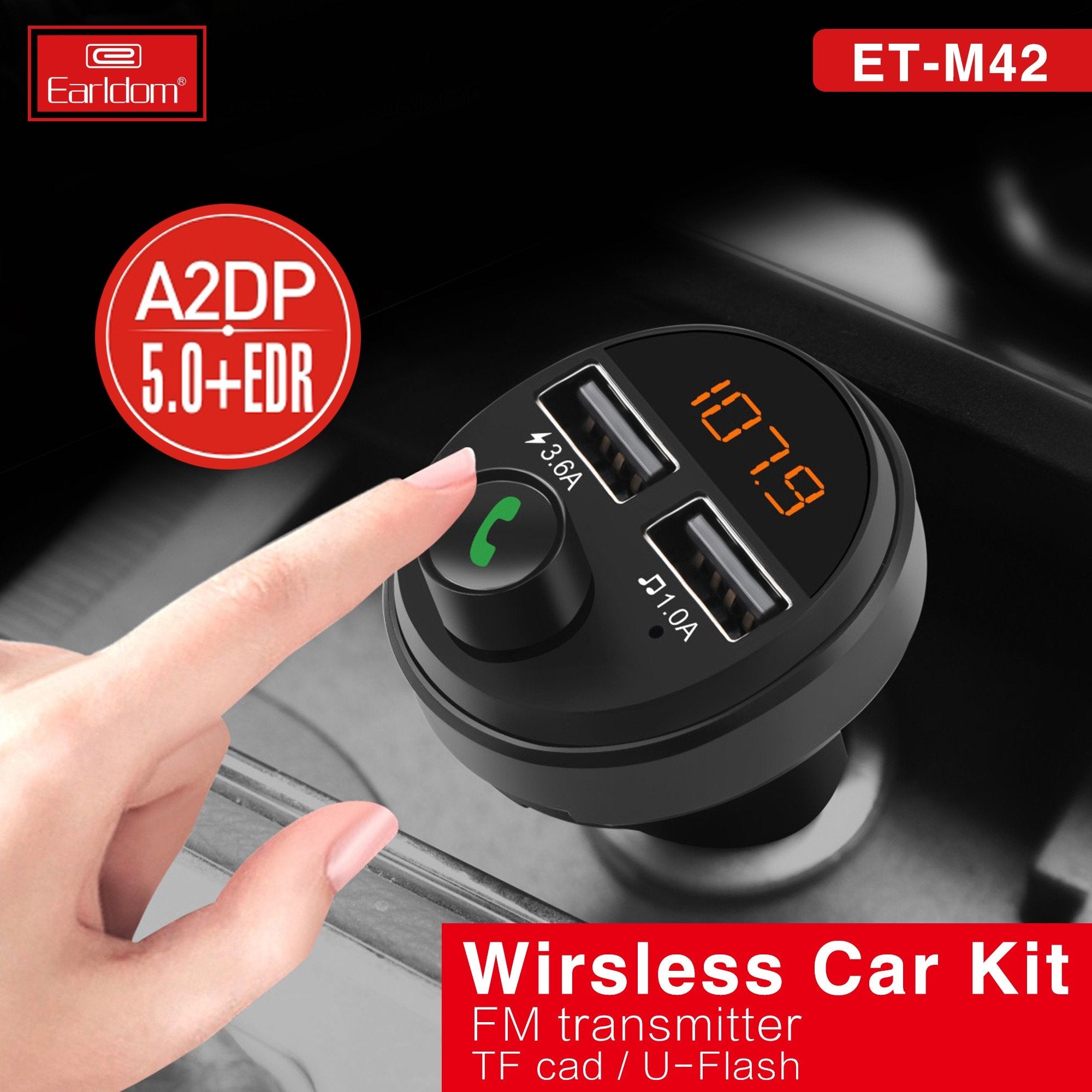 Quick Charging 2 Port Usb Car Charger 3.6A Dual USB Car Charger For i Phone Wireless Car Charger