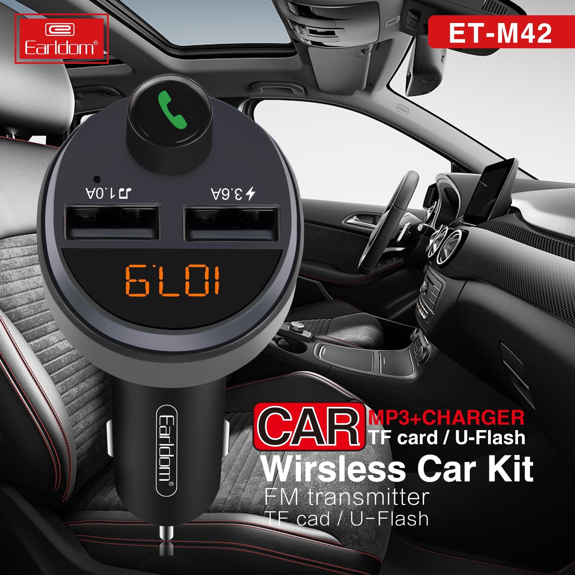 Quick Charging 2 Port Usb Car Charger 3.6A Dual USB Car Charger For i Phone Wireless Car Charger